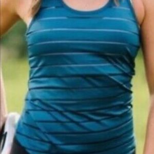 Zyia Active sheer striped tank